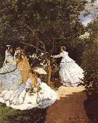 Claude Monet Femmes au jardin Women in the Garden Frauen im Gaten oil painting reproduction
